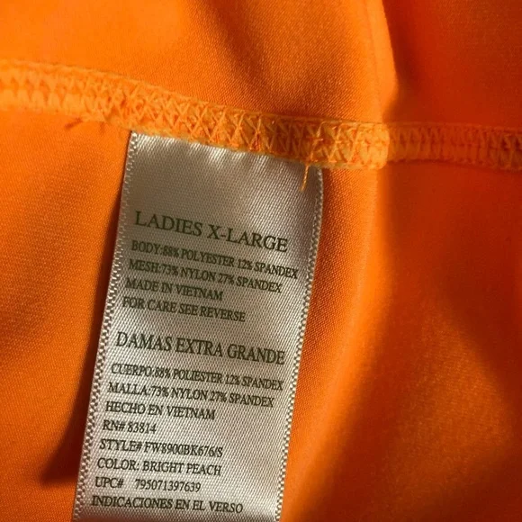 Tangerine Women's Bright Orange Zip-up Jacket Size XL - Picture 5 of 10